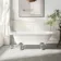 Abingdon 1700mm Single Ended Roll Top Bath - Chrome Ball Feet