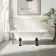 Abingdon 1500mm Single Ended Roll Top Bath - Black Feet