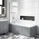 Warwick 1700x750 Traditional Shower Bath & 6mm Easy Clean Screen with Rail