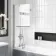 Warwick 1700x750 Traditional Shower Bath & 6mm Easy Clean Screen with Rail