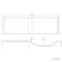 P Shaped 1700 Shower Bath with Front Panel & 6mm Easy Clean Screen with Rail - Right Handed