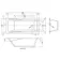 Hereford 1500x700 Square Shower Bath & 6mm Easy Clean Brushed Brass Framed Bath Screen