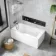 Dover 1500x750 Keyhole Shower Bath & 6mm Easy Clean Screen