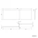 L Shaped 1500 Shower Bath with Front Panel & 6mm Easy Clean Brushed Brass Bath Screen - Right Handed