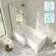 Brixton L Shaped 1600 Shower Bath & 6mm Easy Clean Brushed Brass Folding Bath Screen - Left Handed