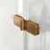 Brixton L Shaped 1600 Shower Bath & 6mm Easy Clean Brushed Copper Folding Bath Screen - Left Handed