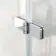 Brixton L Shaped 1500 Shower Bath with Front Panel & 6mm Easy Clean Chrome Folding Bath Screen - Right Handed
