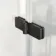 Brixton L Shaped 1500 Shower Bath with Front Panel & 6mm Easy Clean Matt Black Folding Bath Screen - Right Handed