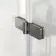 Brixton L Shaped 1700 Shower Bath with Front Panel & 6mm Easy Clean Brushed Gunmetal Folding Bath Screen - Left Handed