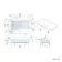 Brixton L Shaped 1700 Shower Bath with Front Panel & 6mm Easy Clean Brushed Gunmetal Folding Bath Screen - Left Handed