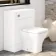 Harper Gloss White Back To Wall Unit And Atlanta Toilet