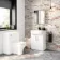 Harper Gloss White Back To Wall Unit And Atlanta Toilet