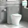 Kansas Traditional Rimless Back To Wall Toilet With Premium Soft Close Slim Seat