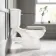 Hudson Traditional Close Coupled Toilet With Chalk White Wooden Seat - Brushed Brass Lever
