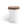 Alma Traditional Rimless Back To Wall Toilet With Oak Effect Wooden Soft Close Seat - Brushed Brass Hinges