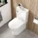 Brooklyn 2-In-1 Combined Wash Basin & Rimless Toilet With Soft Close Seat