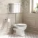 Enid Traditional Toilet With Low-Level Cistern and Gloss White Wooden Seat