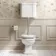 Enid Traditional Toilet With Low-Level Cistern and Gloss White Wooden Seat