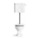 Enid Traditional Toilet With Low-Level Cistern and Gloss White Wooden Seat