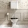 Enid Traditional Toilet With Low-Level Cistern and Gloss Black Wooden Seat