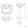 Enid Traditional Low-Level Toilet With Gloss White Wooden Seat & Pedestal Basin - Double Tap Hole