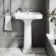 Hudson Traditional Close Coupled Toilet & Pedestal Basin Set - Single Tap Hole