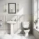 Hudson Traditional Close Coupled Toilet With Graphite Grey Seat & Pedestal Basin - Single Tap Hole