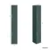 Monaco Midnight Green Floor Standing Tall Cabinet Unit 1900x300mm - Brass Knurled Handles