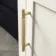 Bermuda Chalk White Floor Standing Tall Cabinet 1500x350mm - Brass Knurled Handles