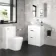 Avon Gloss White Vanity Drawer with Oval Counter Top Basin 600mm