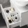 Avon Gloss White Wall Hung Drawer Vanity with Marble Top & Oval Counter Top Basin 600mm