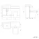 Harper Gloss White Combination Vanity Basin and Atlanta Toilet 1200mm
