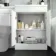 Avon Gloss White Basin Vanity and Back To Wall Unit 1100mm - Right Handed