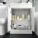Avon Gloss White Combination Vanity Basin and Aruba Toilet 1100mm - Right Handed