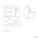 Avon Gloss White Combination Vanity Basin and Aruba Toilet 1100mm - Right Handed