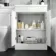 Avon Gloss White Combination Vanity Basin and Atlanta Toilet 1100mm - Right Handed