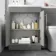 Avon Stone Grey Combination Vanity Basin and Atlanta Toilet 1100mm - Left Handed