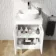 Trent Gloss White Cabinet with Marble Top 600mm - Excludes Counter Top Basin