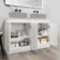 Trent Gloss White Cabinet with Marble Top 1200mm - Excludes Counter Top Basins