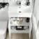 Trent Gloss White Combination Vanity Basin and Aruba Toilet 1100mm