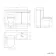 Trent Gloss White Combination Vanity Basin and Aruba Toilet 1100mm - Right Handed