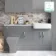 Harper Stone Grey Combination Vanity Basin with Marble Top 1500mm