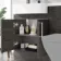 Harper Charcoal Elm Basin Vanity and Back To Wall Toilet Unit 1200mm - Left Handed