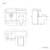 Harper Charcoal Elm Combination Vanity Basin and Atlanta Toilet 1200mm - Left Handed