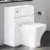 Foster Gloss White Back To Wall Unit and Atlanta Toilet