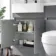 Foster Stone Grey Combination Vanity Basin and Seattle Toilet 1200mm - Left Handed