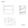 Bali Gloss White Wall Hung Basin Drawer Vanity 600mm