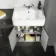 Monaco Graphite Grey Combination Vanity Basin and Seattle Toilet 1500mm