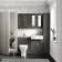 Monaco Graphite Grey Combination Vanity Traditional Basin with Marble Top & Atlanta Toilet 1200mm