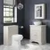 Lucia Chalk White Vanity with Marble Top & Round Counter Top Basin 640mm